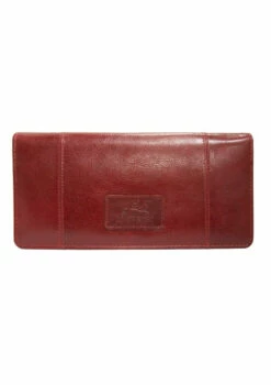 Mancini Casablanca Ladies' RFID Secure Trifold Wallet -SAMSONITE Store 8700296 RED