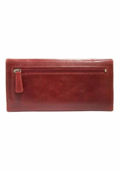 Mancini Casablanca Ladies' RFID Secure Trifold Wallet -SAMSONITE Store 8700296 RED back