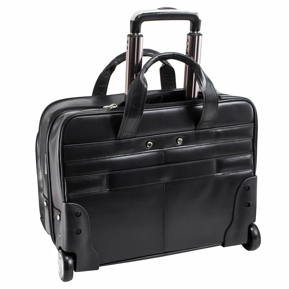 McKlein Bowery 15" Leather Wheeled Laptop Briefcase 4 McKlein Bowery 15" Leather Wheeled Laptop Briefcase - Image 2