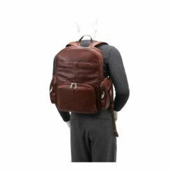McKlein USA Cumberland 15" Leather Dual Compartment Laptop Backpack Assorted Colors -SAMSONITE Store 88364 7
