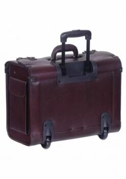 Mancini Leather Goods Deluxe Wheeled Catalog Case Burgundy 9 Mancini Leather Goods Deluxe Wheeled Catalog Case Burgundy -SAMSONITE Store 90459
