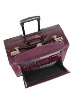 Mancini Leather Goods Deluxe Wheeled Catalog Case -SAMSONITE Store 90459 1 befe9323 8207 4fea afee 74f6d99eb306