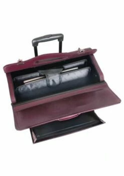 Mancini Leather Goods Deluxe Wheeled Catalog Case -SAMSONITE Store 90459 2 32410a47 511b 49f2 877e aabf98d47315