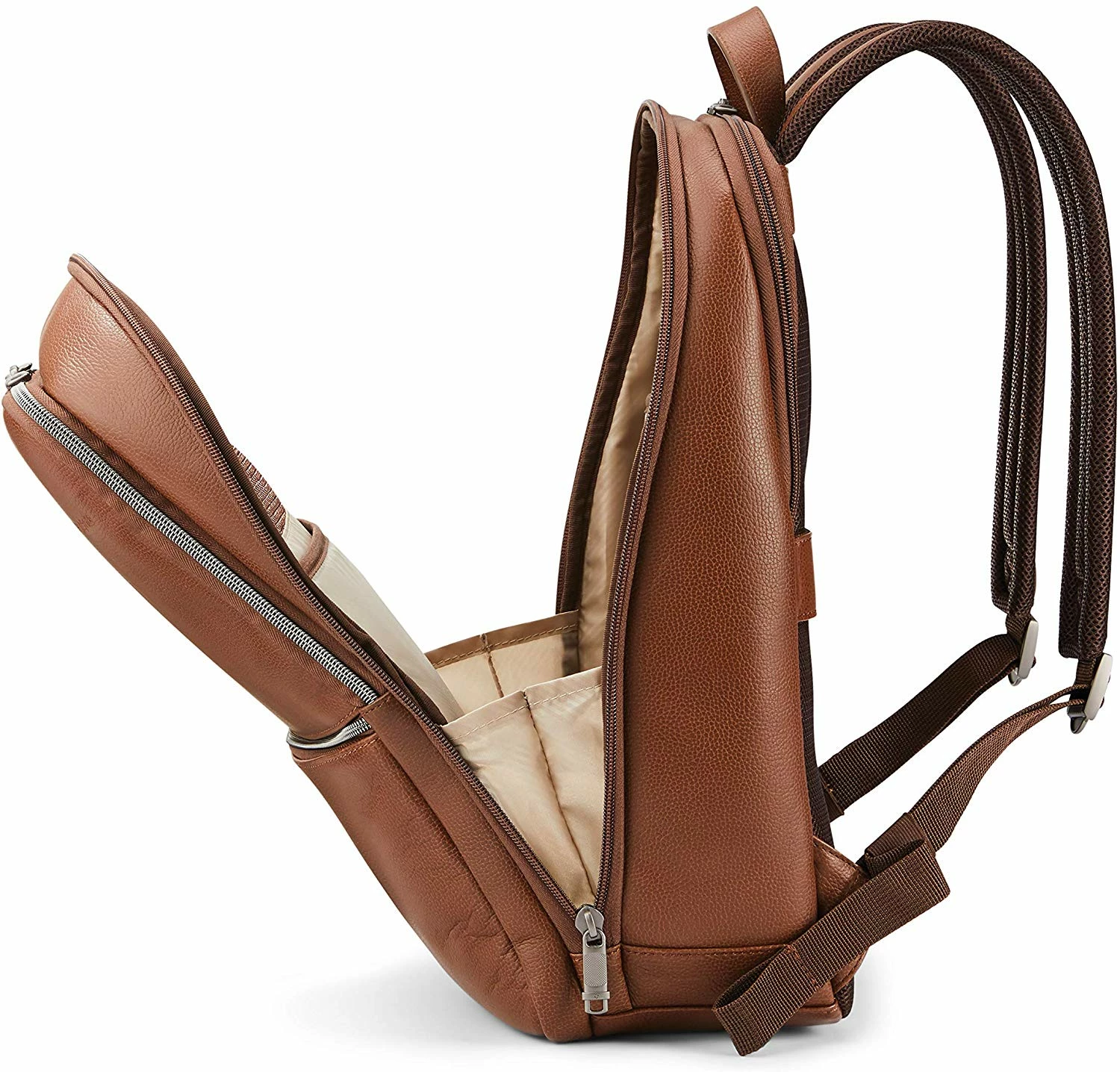 Samsonite Slim Leather Backpack 8 Samsonite Slim Leather Backpack - Image 6