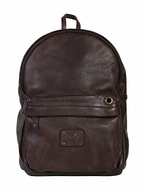Scully Leather Goat Washed Backpack Chocolate 3 Scully Leather Goat Washed Backpack Chocolate