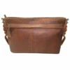 Scully Sierra Collection Leather Messenger Bag Brown