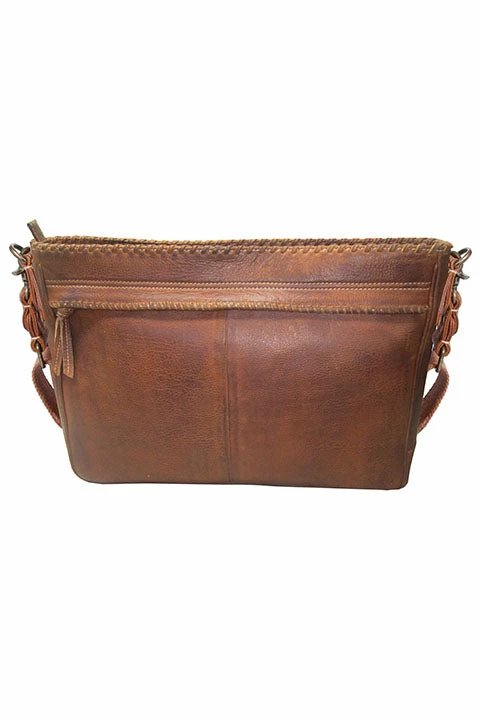 Scully Sierra Collection Leather Messenger Bag Brown 3 Scully Sierra Collection Leather Messenger Bag Brown