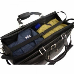 Piel Leather Carpet Bag With Pockets -SAMSONITE Store 9506 blk detail 10