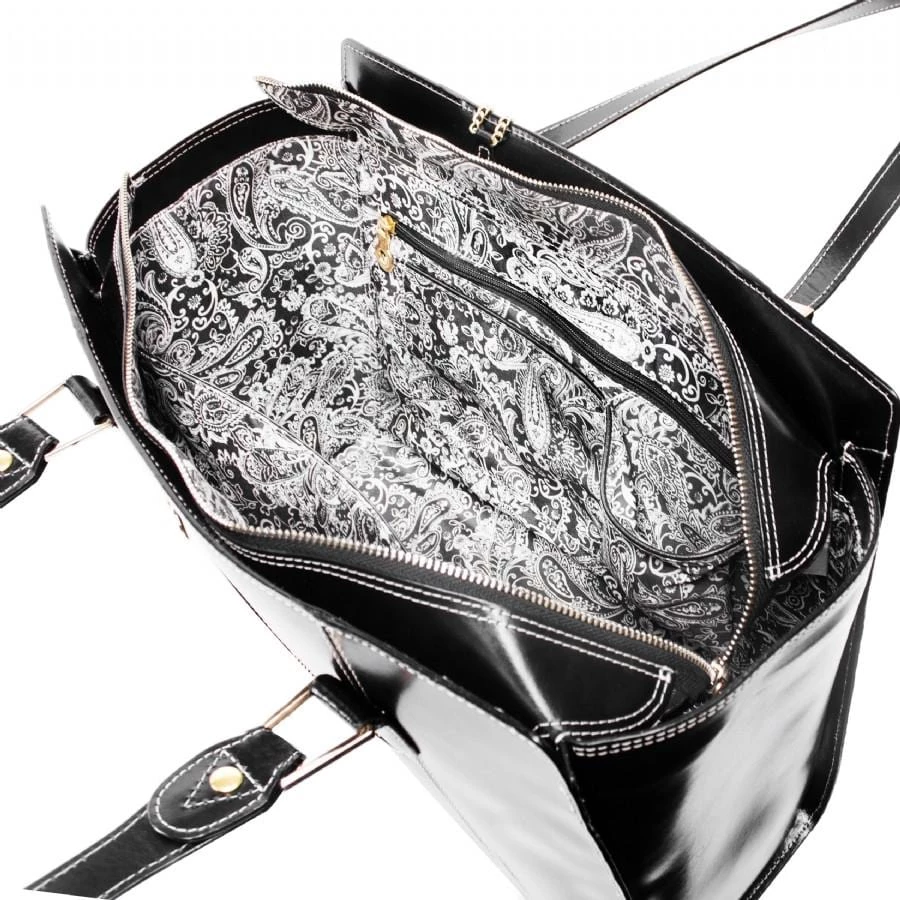 McKlein USA Aldora Leather Shoulder Tote Assorted Colors 4 McKlein USA Aldora Leather Shoulder Tote Assorted Colors - Image 2