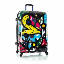 Heys Britto Butterfly Transparent 30" Spinner Luggage -SAMSONITE Store Britto Translucent butterfly 30 frontqrt