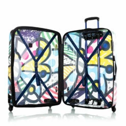 Heys Britto Butterfly Transparent 30" Spinner Luggage -SAMSONITE Store Britto Translucent butterfly 30 open