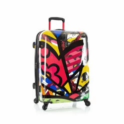 Heys Britto A New Day 26" Spinner Luggage Transparent -SAMSONITE Store Britto Transparent ANewDay 26 frontqrt