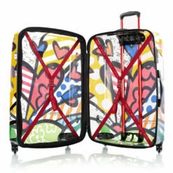 Heys Britto A New Day 3pc Spinner Luggage Set Transparent -SAMSONITE Store Britto Transparent ANewDay 30 open 45a30547 8ed2 46fd bc45 1116edaf4c65