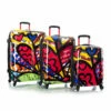 Heys Britto A New Day 3pc Spinner Luggage Set Transparent -SAMSONITE Store Britto Transparent ANewDay set