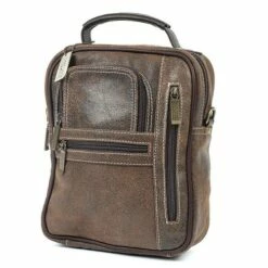 Claire Chase Medium Man Bag Assorted Colors -SAMSONITE Store CC406 MEDIUM MANBAG MANBAG DISTRESSED BROWN UPDATED 1
