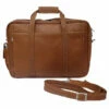 Piel Leather Computer Briefcase Assorted Colors -SAMSONITE Store COMPUTER BRIEFCASE saddle front