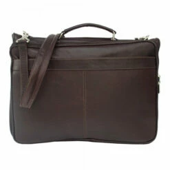 Piel Leather Double Executive Computer Bag Assorted Colors -SAMSONITE Store DOUBLE EXECUTIVE COMPUTER BAG choco front