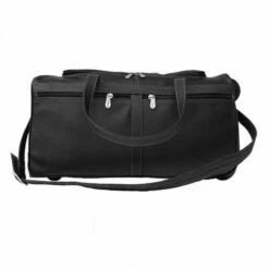 Piel Leather 22" Duffel On Wheels Assorted Colors -SAMSONITE Store DUFFEL ON WHEELS black