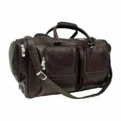 Piel Leather Duffel With Pockets On Wheels Assorted Colors 15 Piel Leather Duffel With Pockets On Wheels Assorted Colors -SAMSONITE Store DUFFEL WITH POCKETS ON WHEELS choco