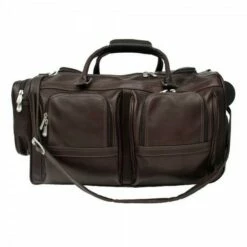 Piel Leather Duffel With Pockets On Wheels Assorted Colors 14 Piel Leather Duffel With Pockets On Wheels Assorted Colors -SAMSONITE Store DUFFEL WITH POCKETS ON WHEELS choco front