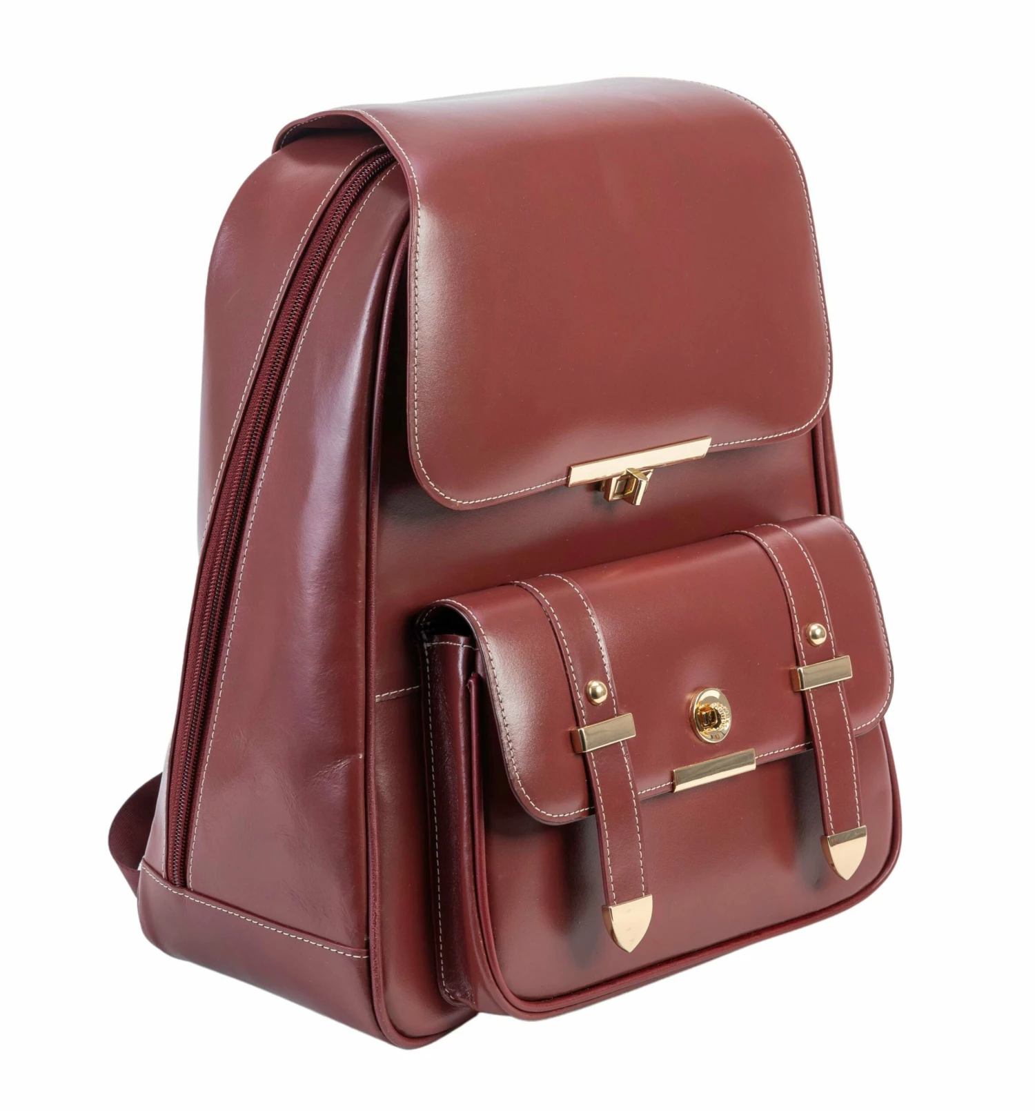 Mcklein MARYVILLE | 11" Leather Business Laptop Tablet Backpack 6 Mcklein MARYVILLE | 11" Leather Business Laptop Tablet Backpack - Image 4