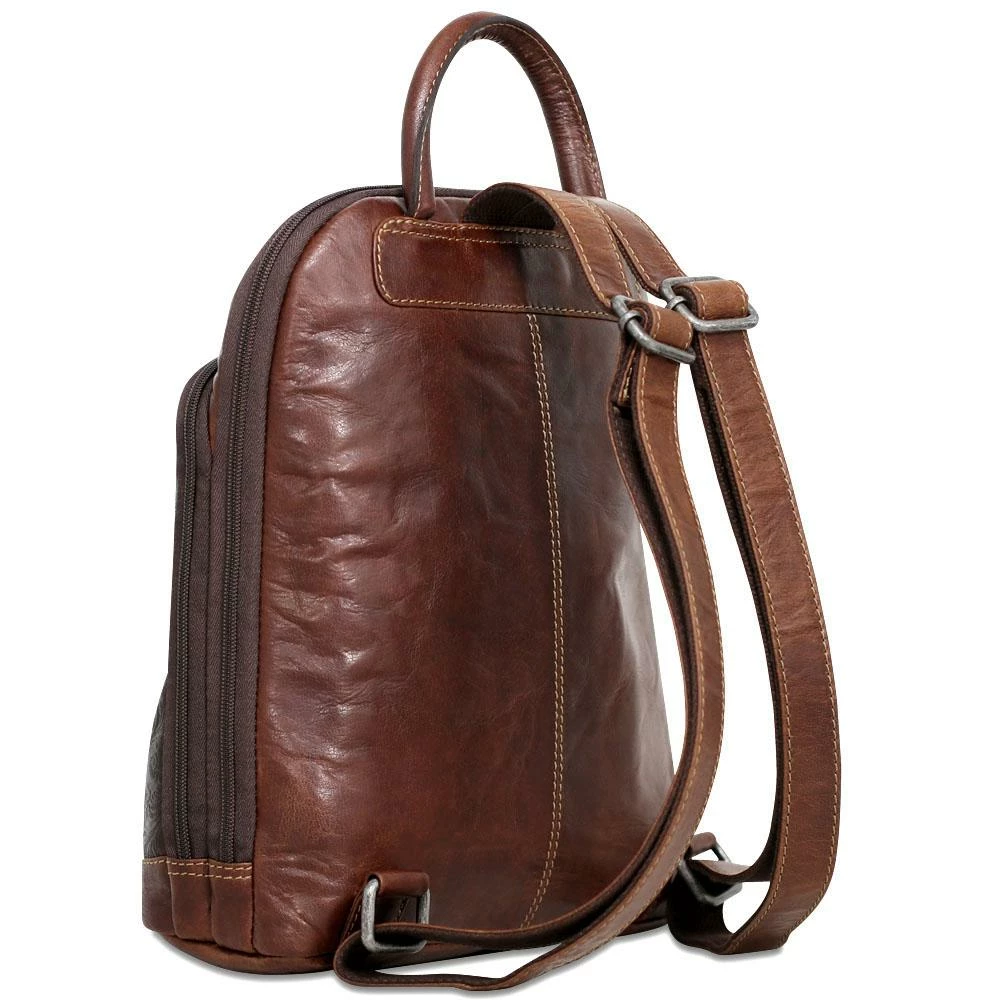 Jack Georges Voyager Floral Small Backpack Brown 5 Jack Georges Voyager Floral Small Backpack Brown - Image 3