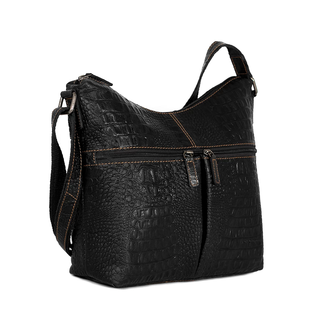 Jack Georges Hornback Croco Hobo Bag 4 Jack Georges Hornback Croco Hobo Bag - Image 2