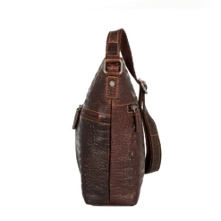 Jack Georges Hornback Croco Hobo Bag 11 Jack Georges Hornback Croco Hobo Bag -SAMSONITE Store HB814 brn side