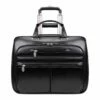 McKlein USA Wrightwood 17" Leather Wheeled Laptop Briefcase Black -SAMSONITE Store Jsw7kYIw