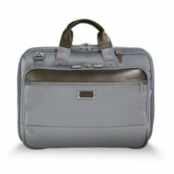 Briggs & Riley @work Medium Expandable Brief Black Or Grey -SAMSONITE Store KB425X 10f dotwac
