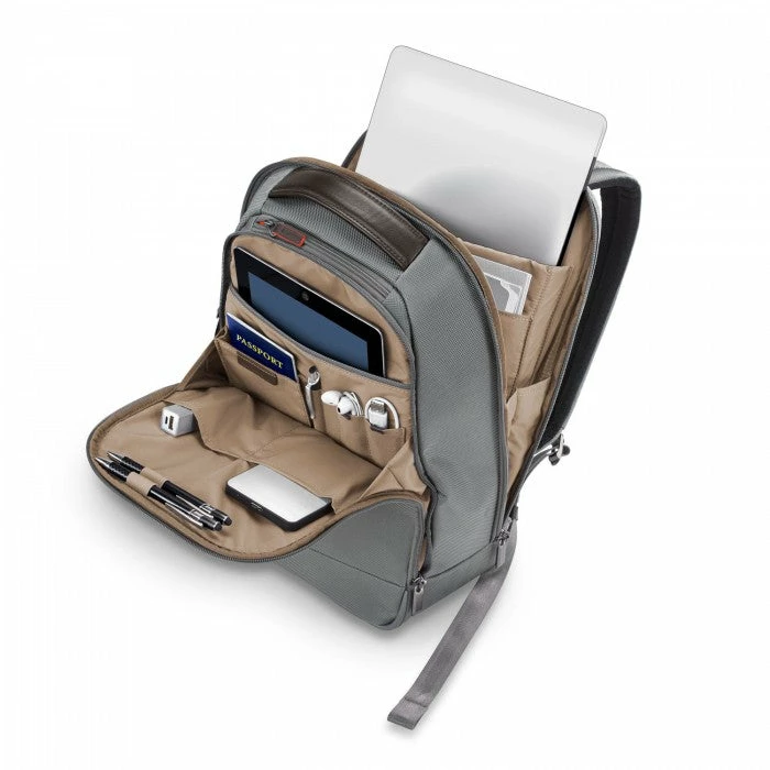 Briggs & Riley @work Medium Slim Backpack Black Or Grey 8 Briggs & Riley @work Medium Slim Backpack Black Or Grey - Image 6