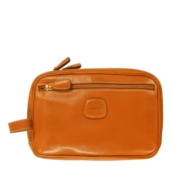 Bric's Life Pelle Travel Case Cognac