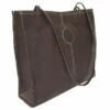 Piel Leather Medium Market Bag Assorted Colors -SAMSONITE Store MEDIUM MARKET BAG choco side