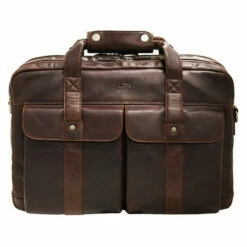 Mancini Buffalo Double Compartment Briefcase For 15.6'' Laptop
