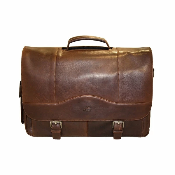 Mancini Buffalo Porthole Briefcase For 15.6'' Laptop Or Tablet 3 Mancini Buffalo Porthole Briefcase For 15.6'' Laptop Or Tablet