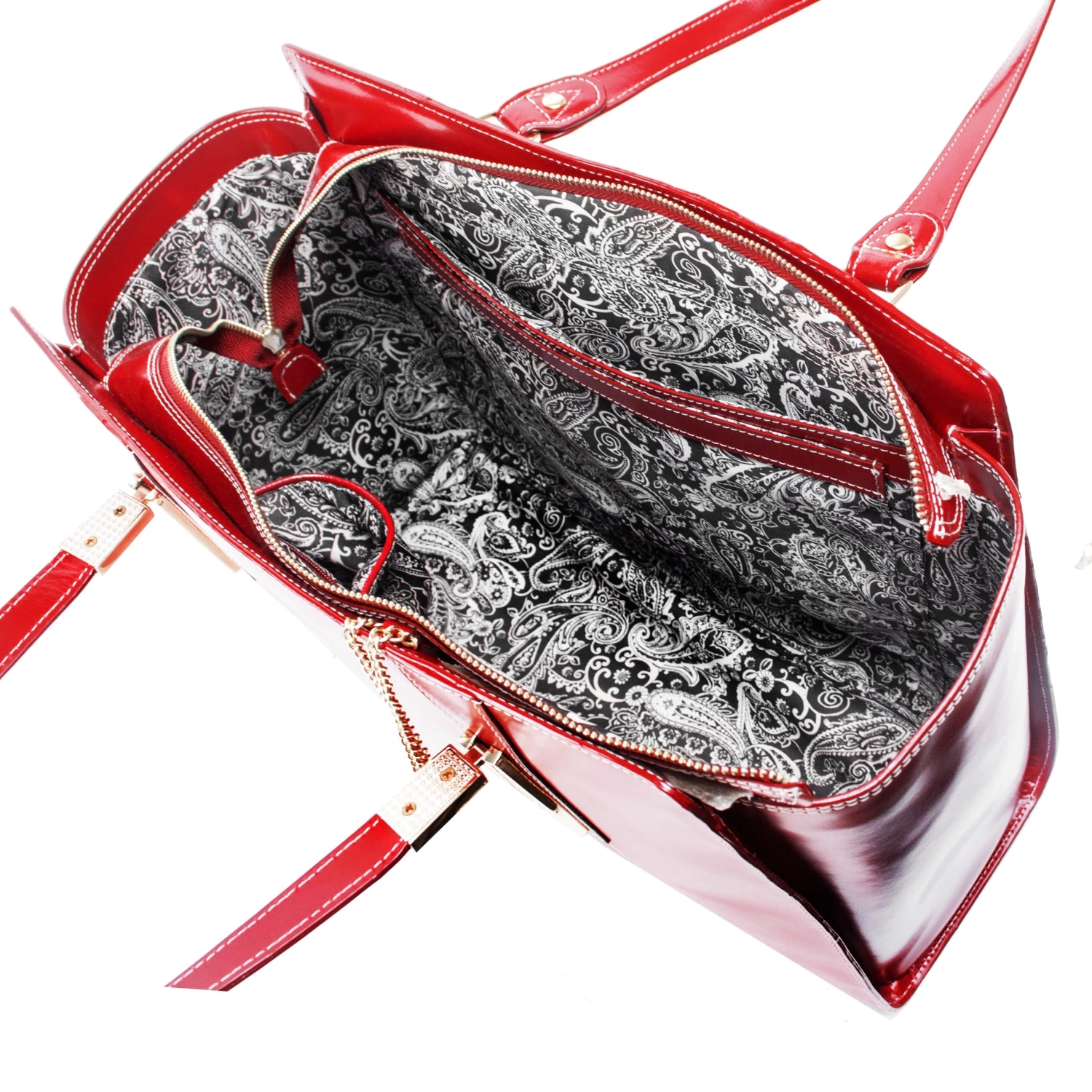 McKlein USA Aldora Leather Shoulder Tote Assorted Colors 6 McKlein USA Aldora Leather Shoulder Tote Assorted Colors - Image 4