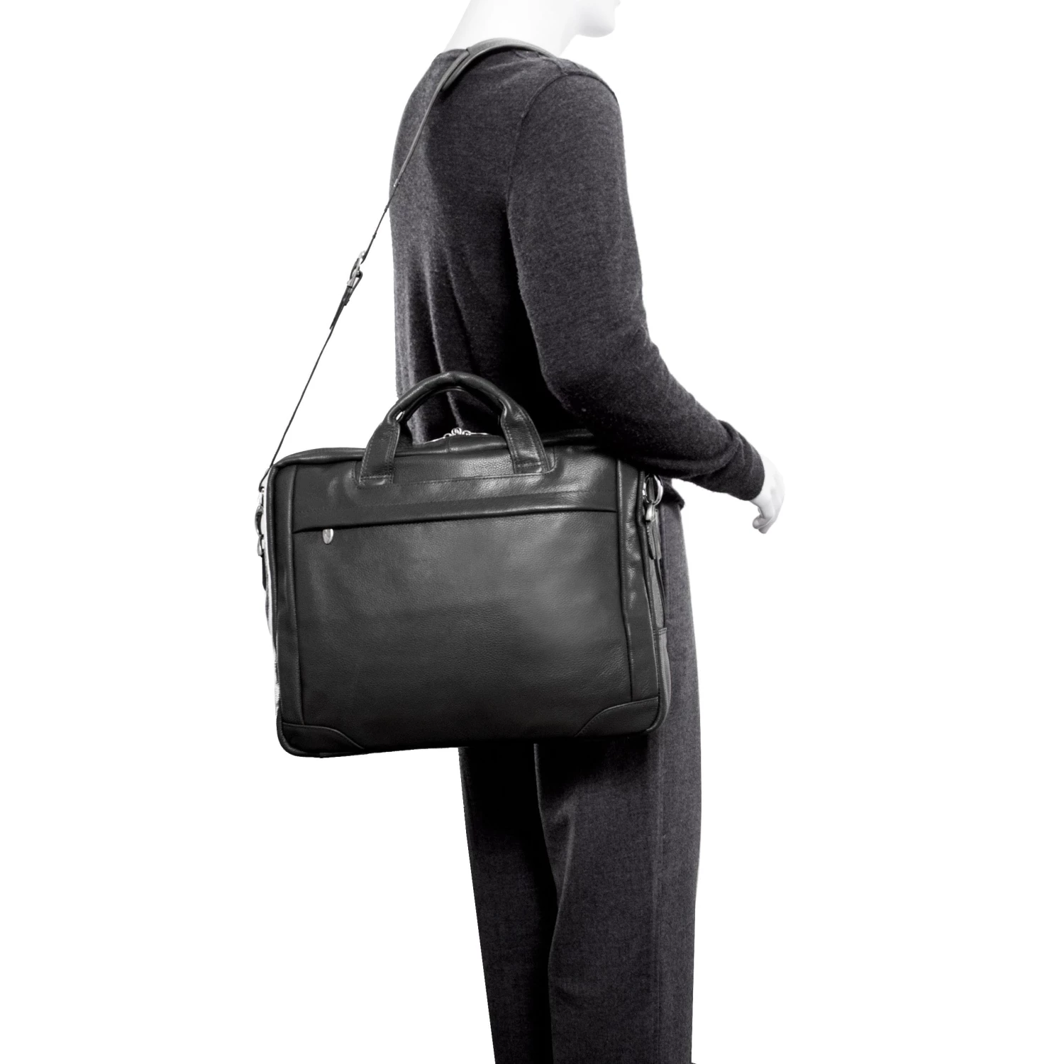 McKlein USA Bridgeport Leather Laptop Briefcase Assorted Colors 6 McKlein USA Bridgeport Leather Laptop Briefcase Assorted Colors - Image 4