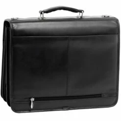 McKlein USA Flournoy Leather Double Compartment Laptop Briefcase Assorted Colors -SAMSONITE Store McKlein USA Flournoy Leather Double Compartment Laptop Briefcase black back