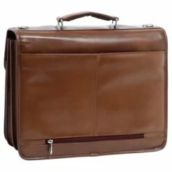 McKlein USA Flournoy Leather Double Compartment Laptop Briefcase Assorted Colors -SAMSONITE Store McKlein USA Flournoy Leather Double Compartment Laptop Briefcase brown back