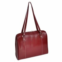 McKlein USA Glenview Leather Ladies Briefcase Assorted Colors -SAMSONITE Store McKlein USA Glenview Leather Ladies Briefcase red back