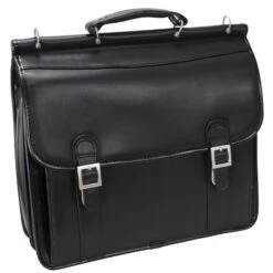McKlein USA Halsted 15.6" Leather Double Compartment Laptop Briefcase Assorted Colors -SAMSONITE Store McKlein USA Halsted Leather Double Compartment Laptop Case black