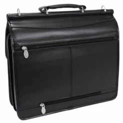 McKlein USA Halsted 15.6" Leather Double Compartment Laptop Briefcase Assorted Colors -SAMSONITE Store McKlein USA Halsted Leather Double Compartment Laptop Case black back