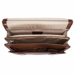 McKlein USA Halsted 15.6" Leather Double Compartment Laptop Briefcase Assorted Colors -SAMSONITE Store McKlein USA Halsted Leather Double Compartment Laptop Case brown open