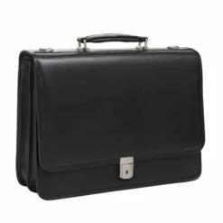 McKlein USA Lexington 15.6" Leather Flapover Double Compartment Briefcase Assorted Colors -SAMSONITE Store McKlein USA Lexington 15.6 Leather Flapover Double Compartment Briefcase black