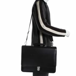 McKlein USA Lexington 15.6" Leather Flapover Double Compartment Briefcase Assorted Colors -SAMSONITE Store McKlein USA Lexington 15.6 Leather Flapover Double Compartment Briefcase black worn