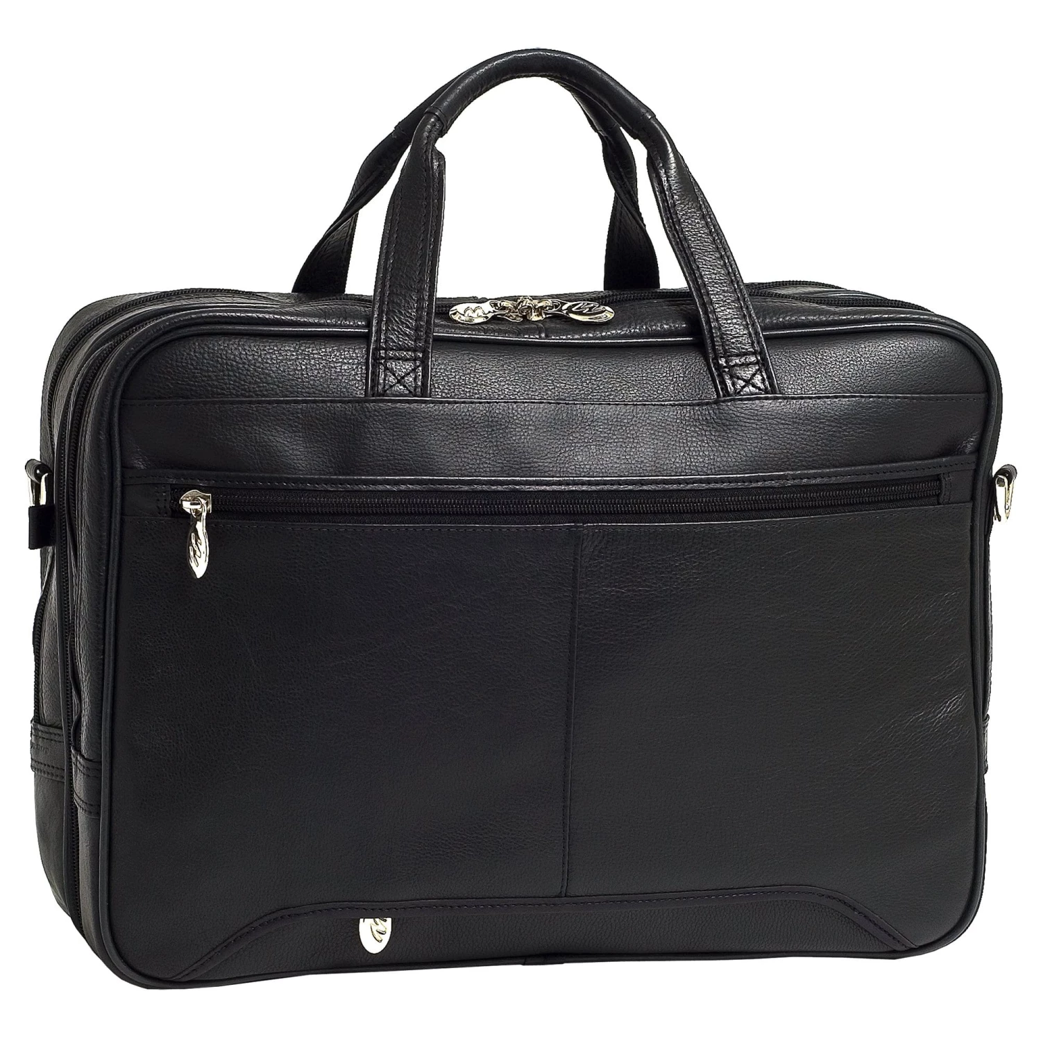 McKlein USA West Loop 15.6" Leather Expandable Double Compartment Briefcase Black 6 McKlein USA West Loop 15.6" Leather Expandable Double Compartment Briefcase Black - Image 4