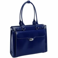 McKlein USA Winnetka 15.4" Leather Ladies' Laptop Briefcase With Removable Sleeve Assorted Colors -SAMSONITE Store McKlein USA Winnetka Leather Ladies Briefcase w Removable Sleeve navy