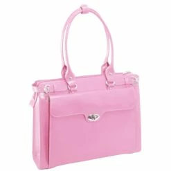 McKlein USA Winnetka 15.4" Leather Ladies' Laptop Briefcase With Removable Sleeve Assorted Colors -SAMSONITE Store McKlein USA Winnetka Leather Ladies Briefcase w Removable Sleeve pink