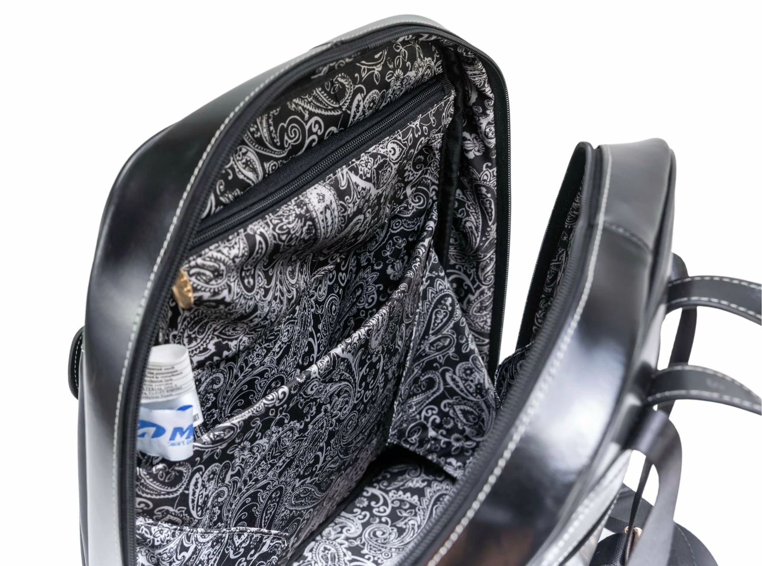 Mcklein MADISON | 11" Leather Business Laptop Tablet Backpack 4 Mcklein MADISON | 11" Leather Business Laptop Tablet Backpack - Image 2