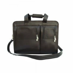 Piel Leather Professional Computer Portfolio Assorted Colors -SAMSONITE Store PROFESSIONAL COMPUTER PORTFOLIO choco front